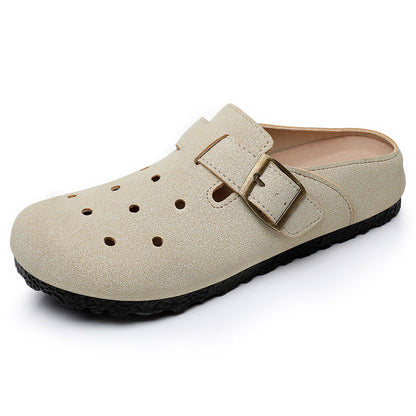 Damen Clogs Bequem Verstellbarer Riemen Komfort Schuhe