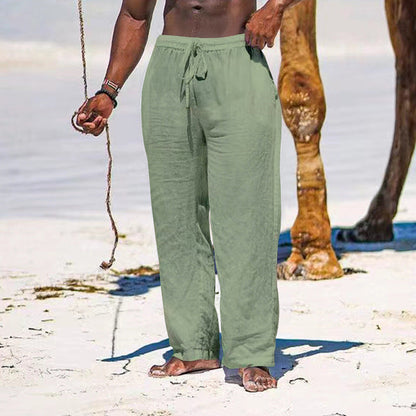 Leinenhose Herren Leicht und Bequem Sommerhose