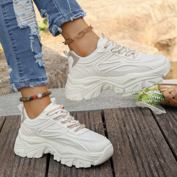 Damen Sneaker Chunky Sterne Schuhe Trendy