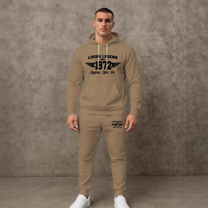 Herren Joggingset Hoodie und Hose Mit Trend Druck Berlin - BerlinGlamour