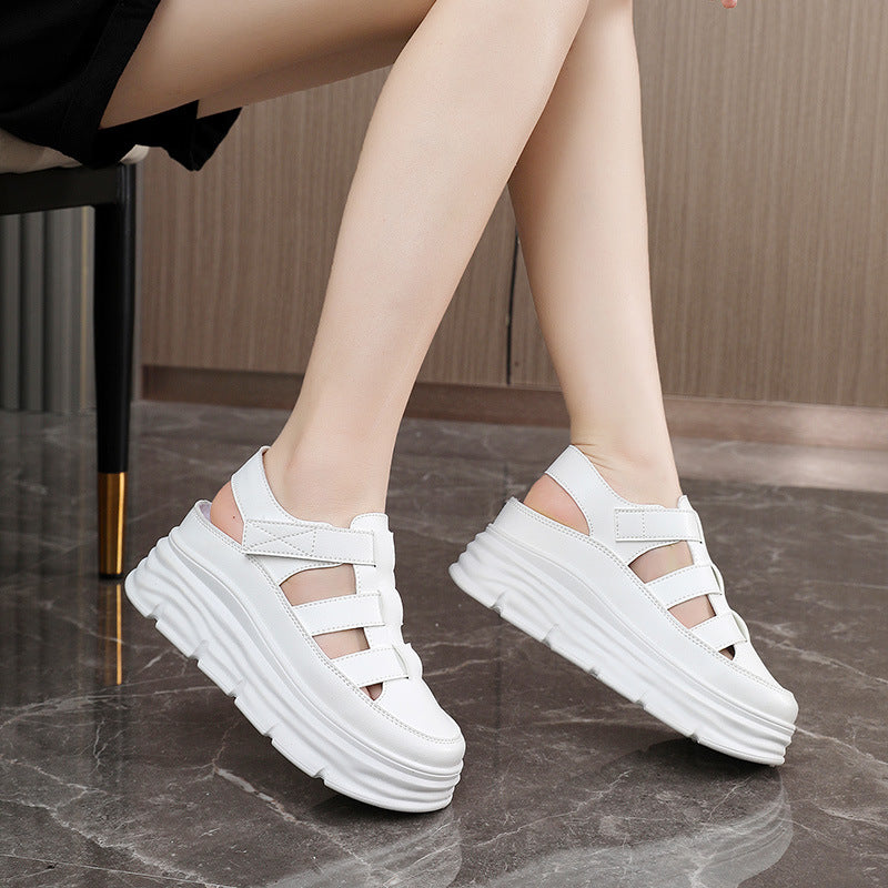 Damen Plateau Sandalen Hohe Absatz Sandaletten