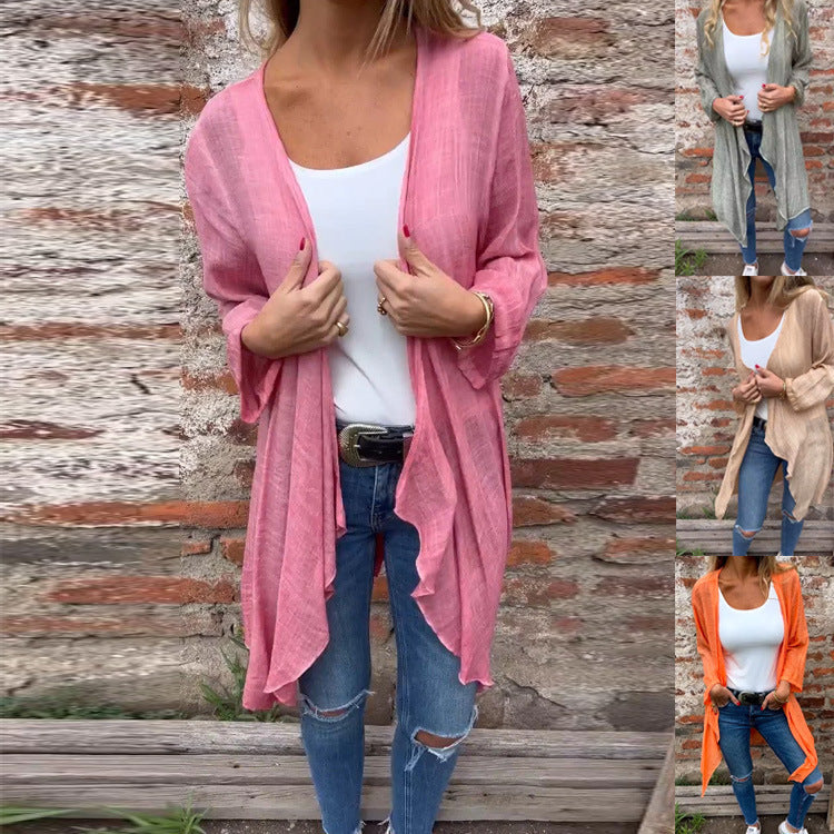 Damen Kimono Leicht Open Front Sommer - BerlinGlamour