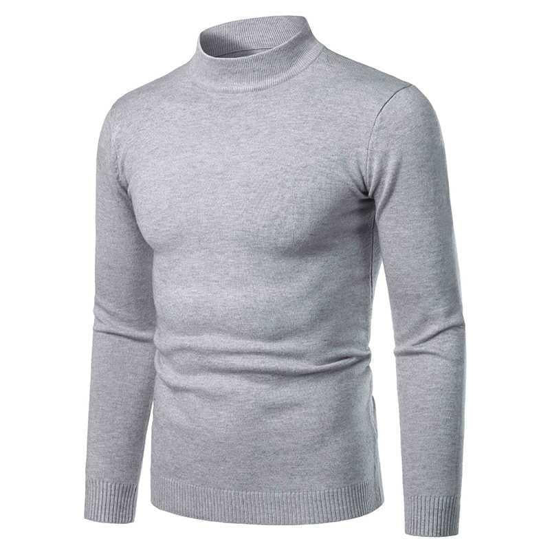 Herren Rollkragenpullover Fein Strick Hochwertig Elegent