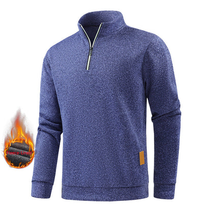 Herren Fleece-Pullover Warm Halbzipp Versand