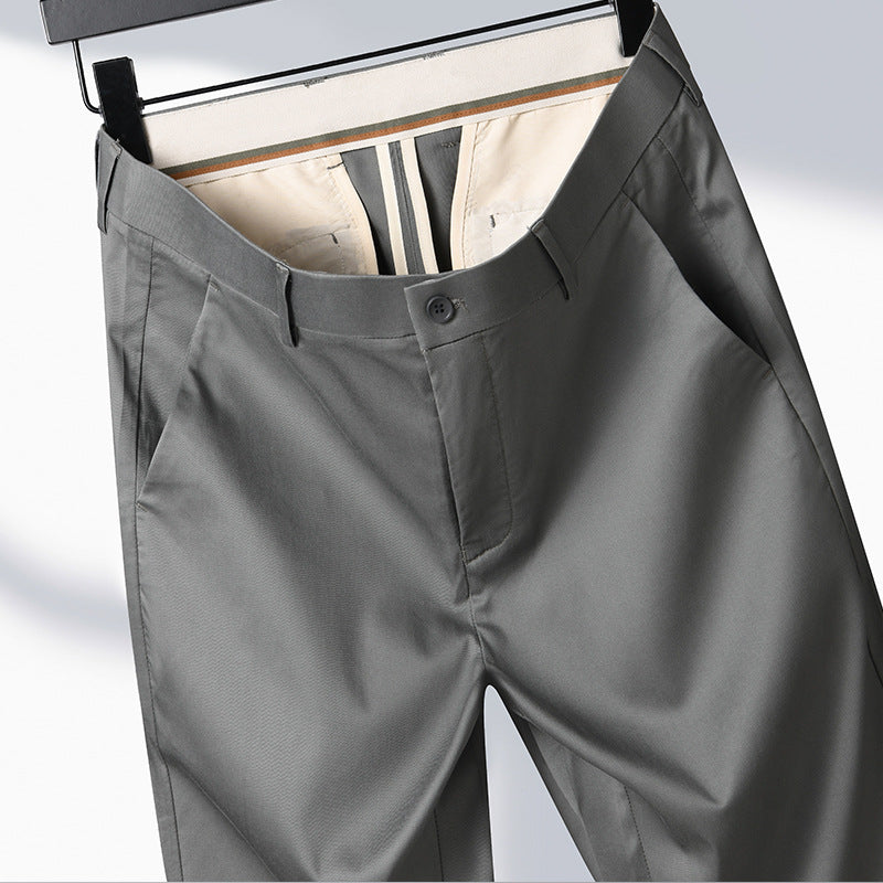Herren Anzughose Elegant Bequem Schwarz