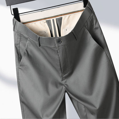 Herren Anzughose Elegant Bequem Schwarz