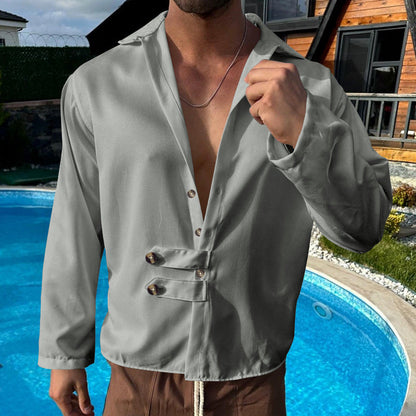 Herren Hemdjacke Modern Slim Fit Casual