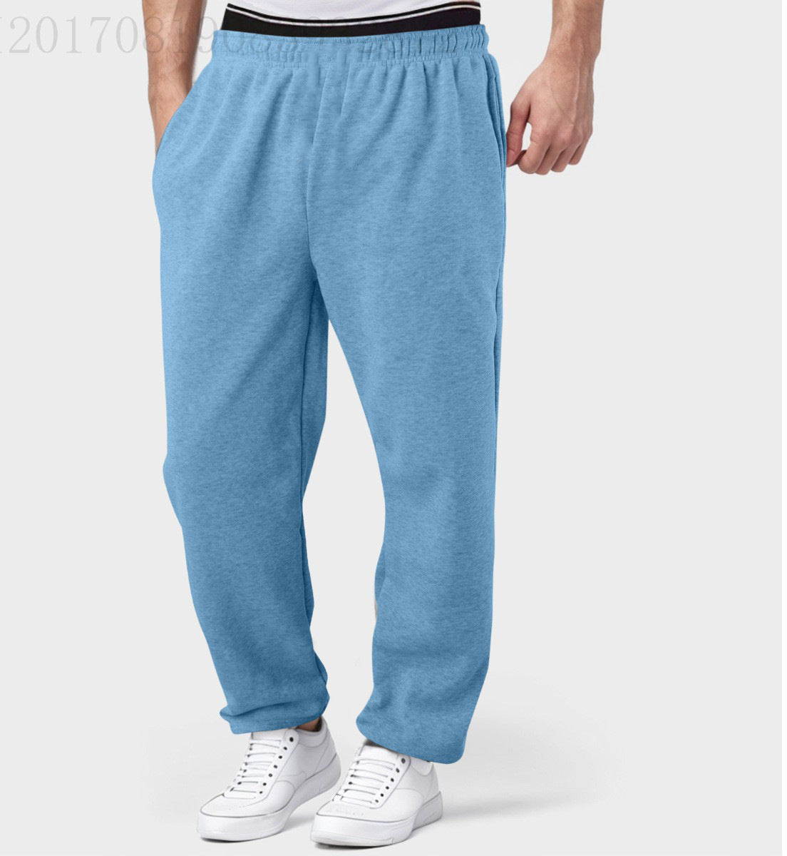 Herren Freizeithose Bequem Weich Innenfutter Elastischer Bund