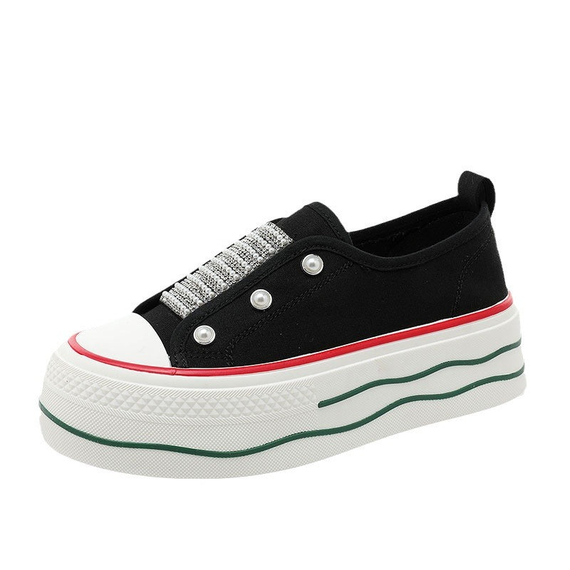 Damen Sneaker Glitzer Schuhe Trendy Slip On