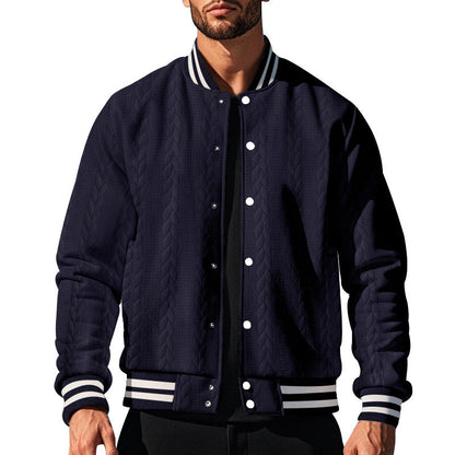 Herren Strickjacke Gesteppt Modern mit Seitentaschen