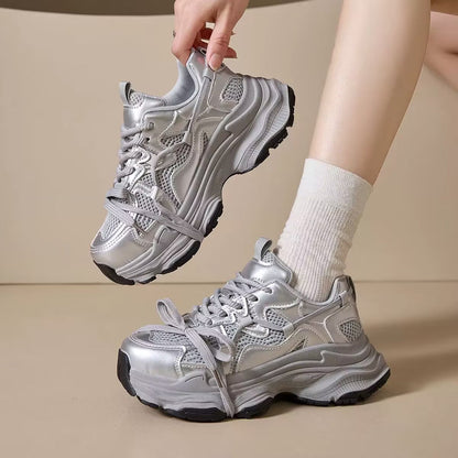 Damen Sneaker Chunky Atmungsaktiv Weich - BerlinGlamour