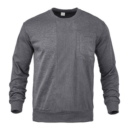Herren Sweatshirt Bequem Stylisch Mit Tasche Modern
