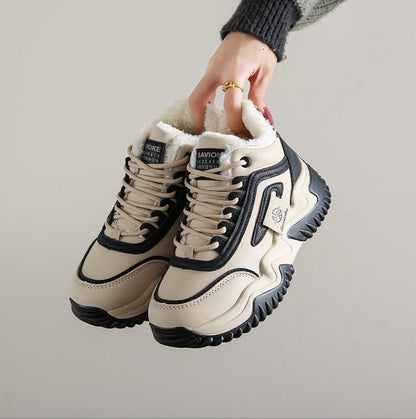 Damen Sneaker Warmgefüttert Rutschfest Winter Schuhe
