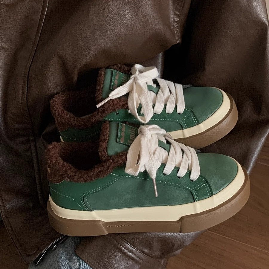 Damen Sneaker Bequem Kuschelig Robust