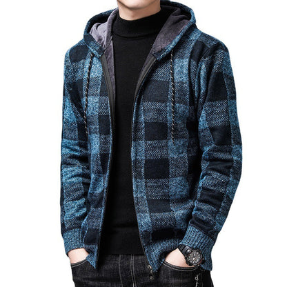 Herren Strickjacke Hoodie Modern Berlin Stil