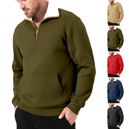 Herren Sweatpullover Sportlich mit Kängurutasche Modern - BerlinGlamour