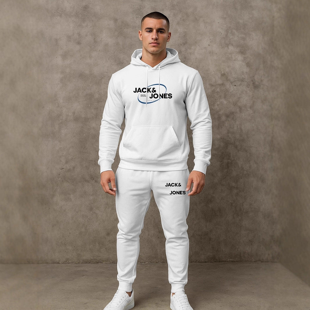 Herren Jogginganzug Set Freizeit Hoodie Hose Sportlich