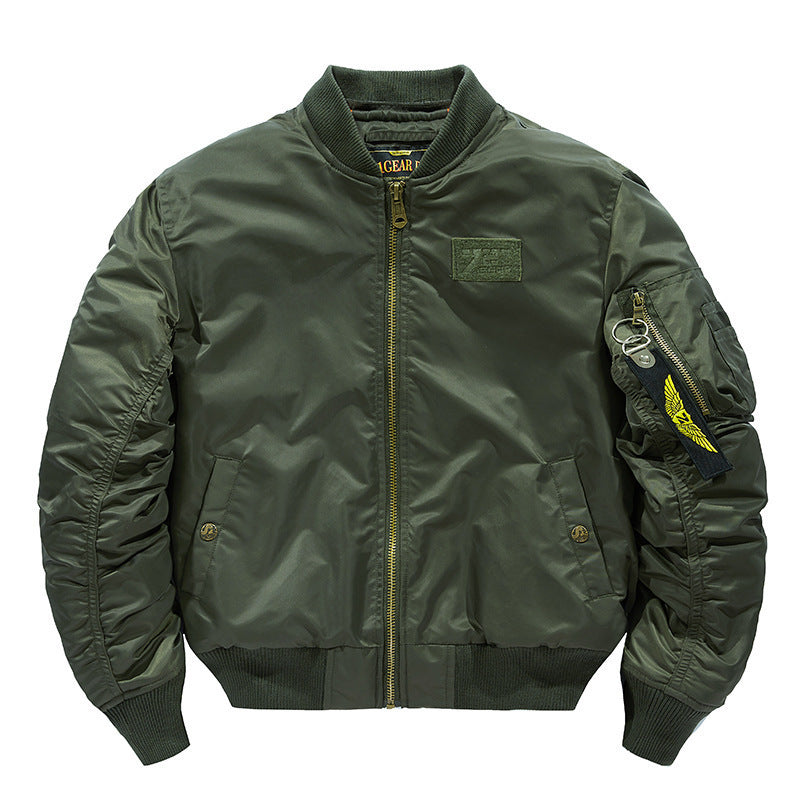 Herren Bomberjacke stylish mit Kapuze abnehmbar Modern