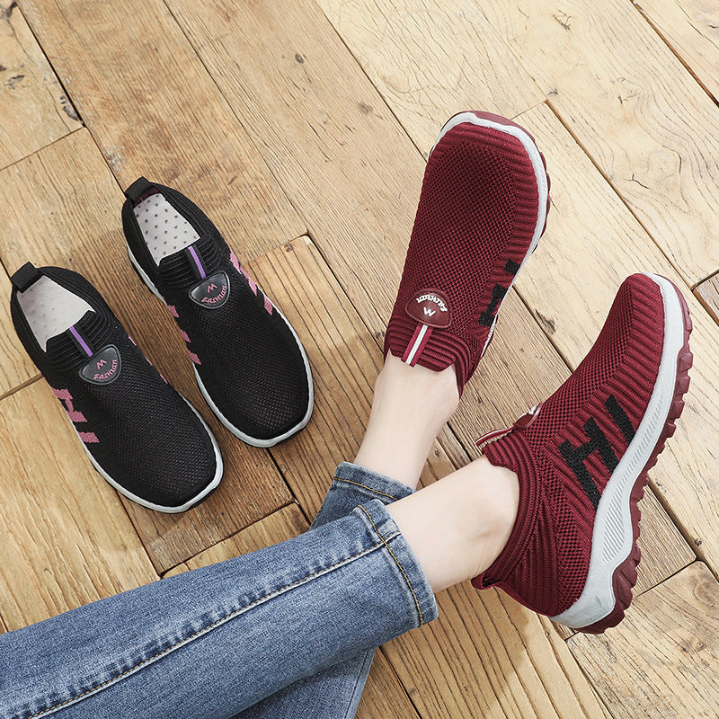 Damen Laufschuhe Bequem Atmungsaktiv Slip-On Sneaker - BerlinGlamour