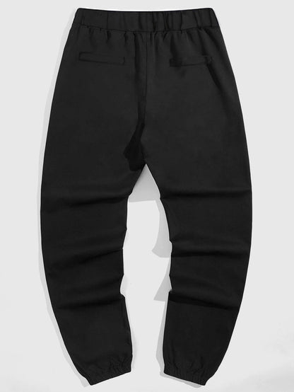 Herren Jogginghose Elastisch Mit Kontrasttaschen