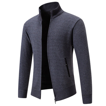 Herren Strickjacke Leicht Sportlich Modern Zipper