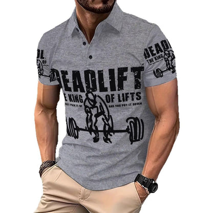 Herren Poloshirt Sportlich Mit Motivdruck Berlin Style