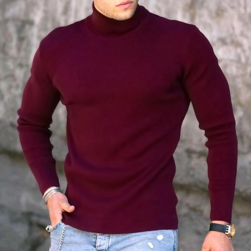 Herren Rollkragenpullover Elegantes Design Modern