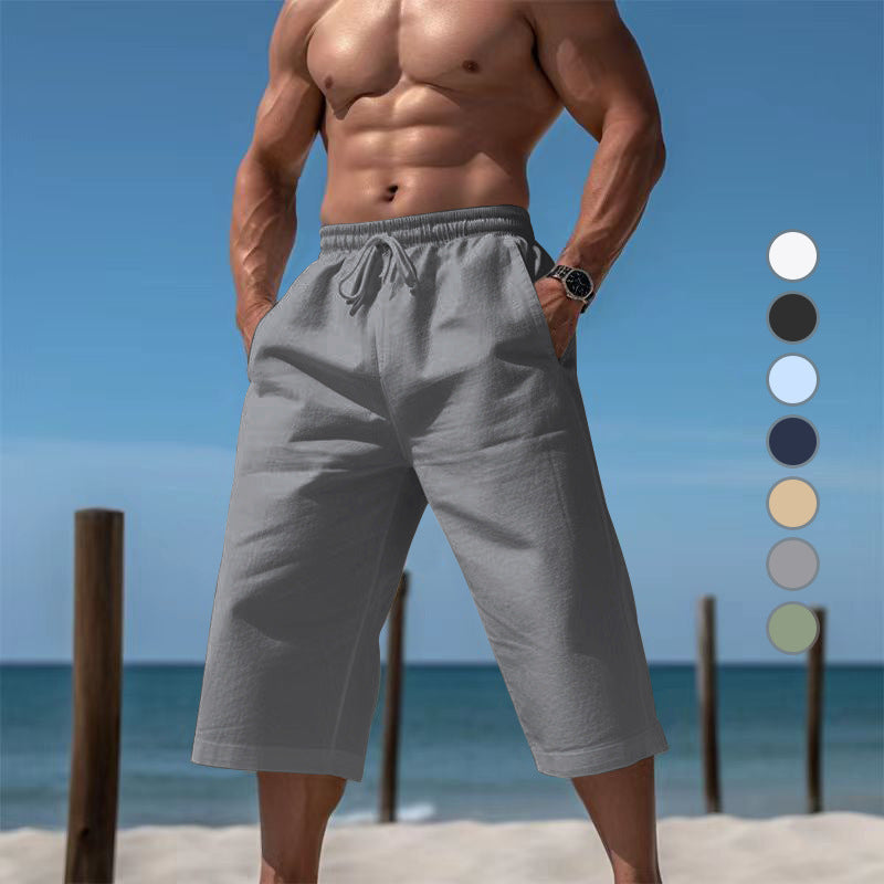 Herren Sommer-Shorts Bequem Elastisch Mit Taschen