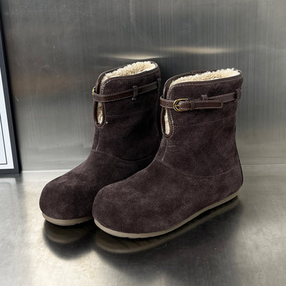 Damen Stiefel Warm Weich Winter modisch