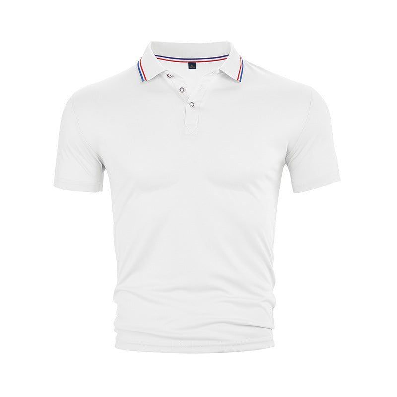 Herren Poloshirt Klassisch mit Kontrastkragen Modern