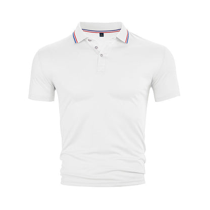 Herren Poloshirt Klassisch mit Kontrastkragen Modern