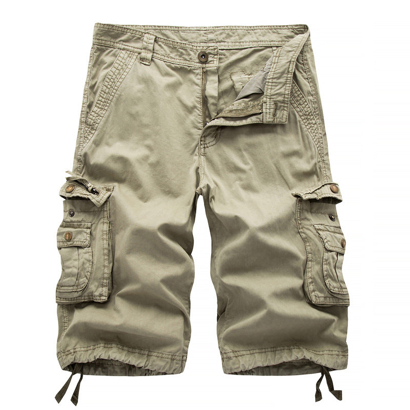 Herren Cargoshorts Elastisch Mit Vielen Taschen
