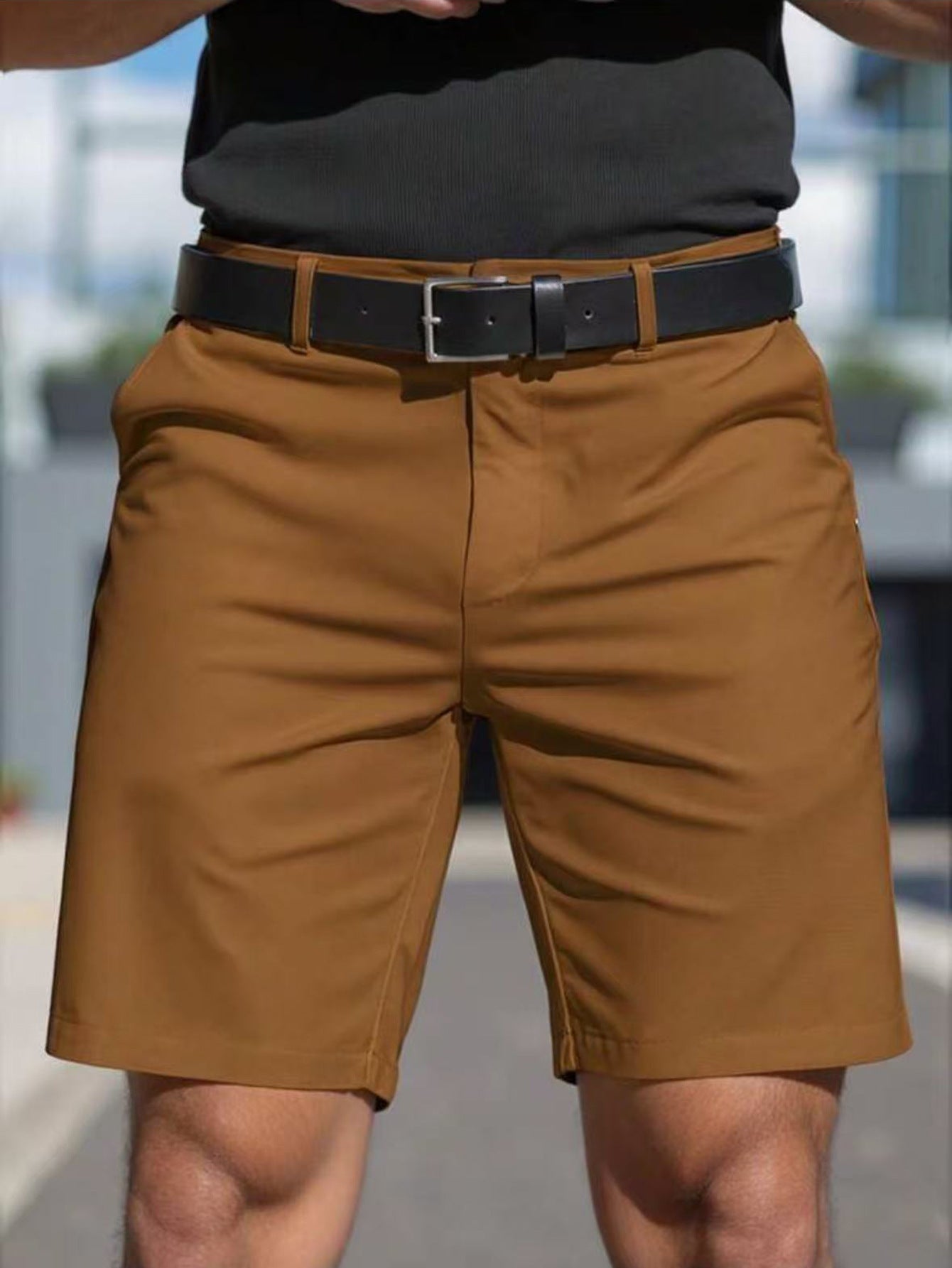 Herren Kurzhose Elastisch mit Seitentaschen Sportlich