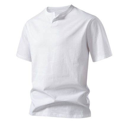 Herren T-Shirt Kurzarm Moderner Kragen Trendy