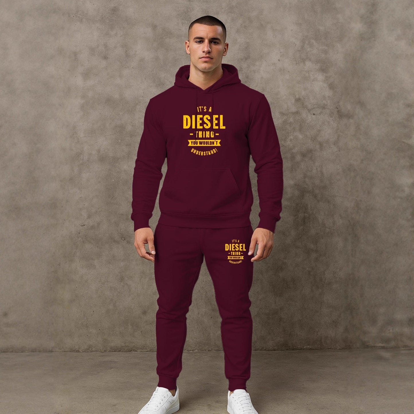 Herren Sweatanzug Sportlich Komfortabel Mit Kapuze - BerlinGlamour