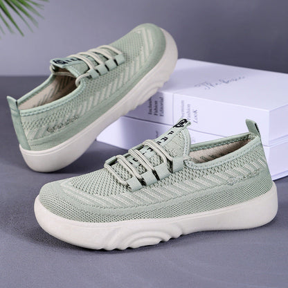 Damen Sneaker Leicht Bequem Freizeitschuhe Elastisch