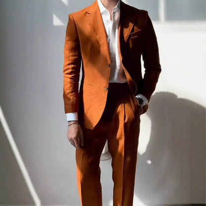Herren Anzug Moderner Schnitt Elegant Slimfit