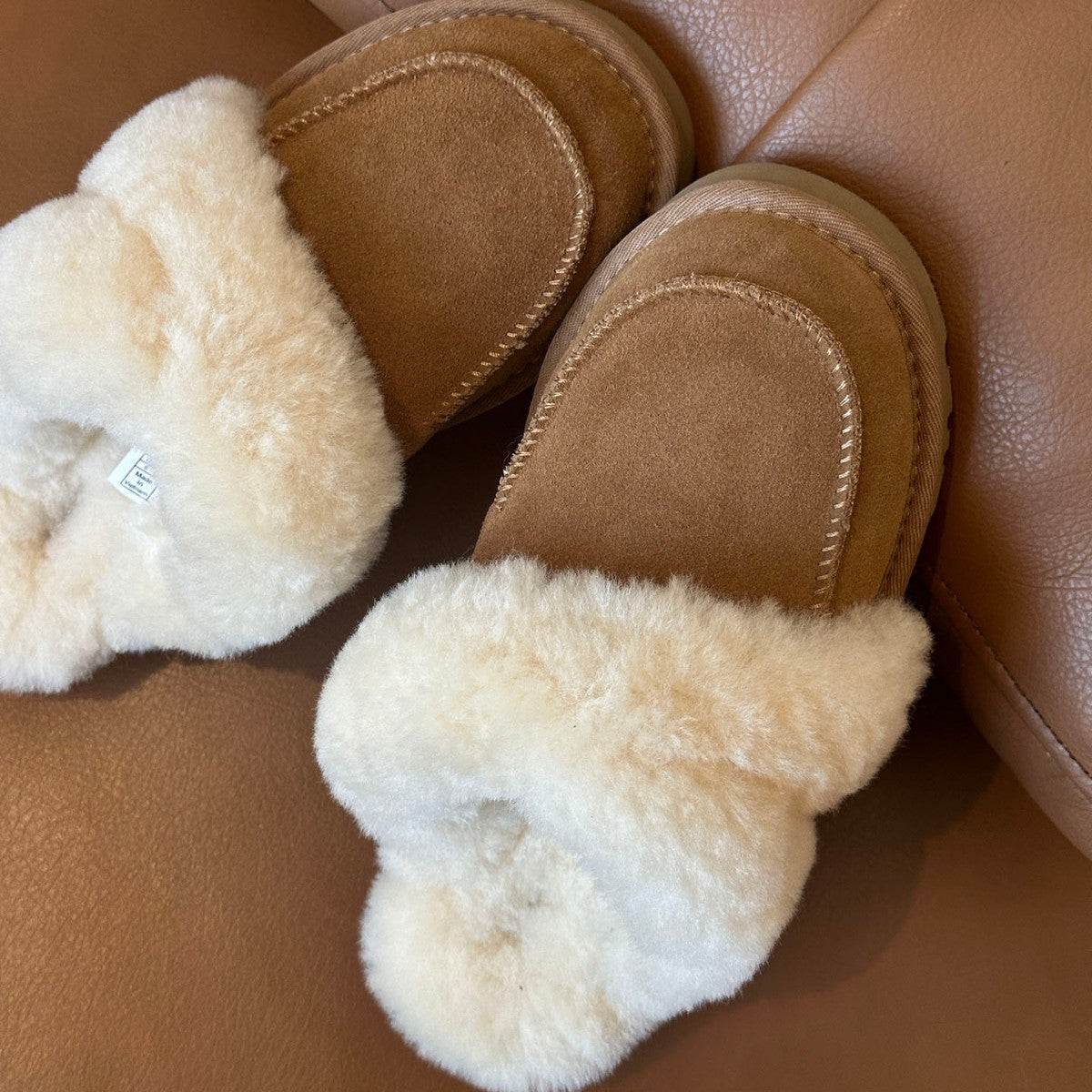 Damen Clogs Weich Flauschig Innenfutter Warm
