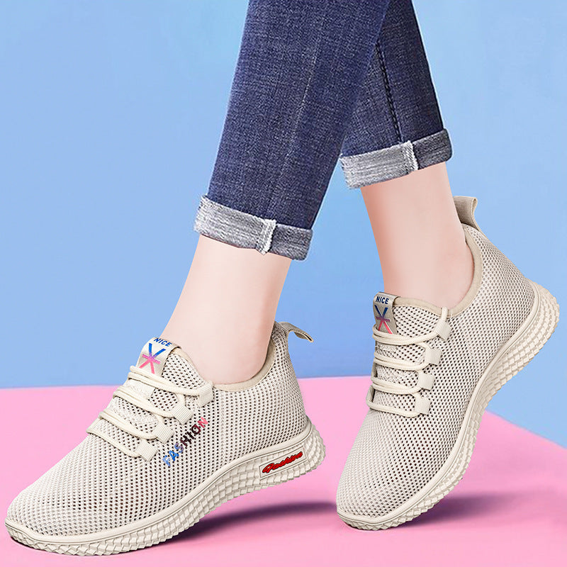 Damen Sneaker Atmungsaktiv Flexibel Mesh Modisch