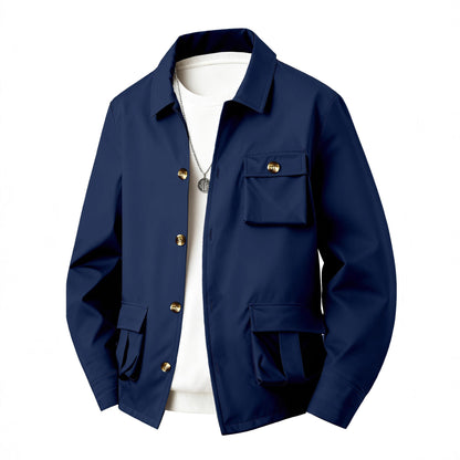 Herren Actionjacke Modern mit Taschen Wasserdicht