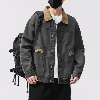 Herren Denim Jacke Übergangsjacke Robust Praktisch - BerlinGlamour