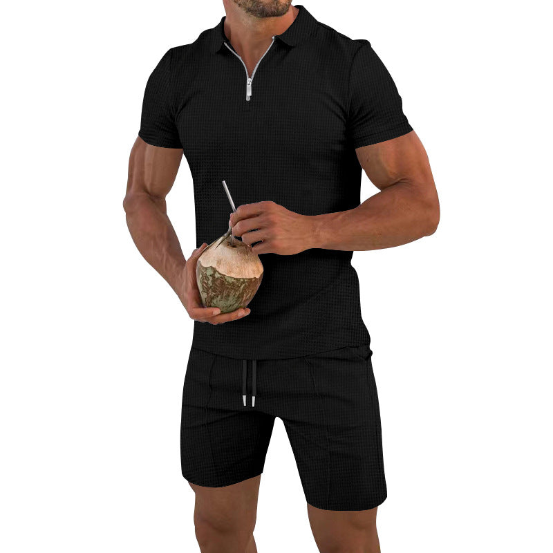 Herren Polo-Set mit Shorts Funktionell und Modern