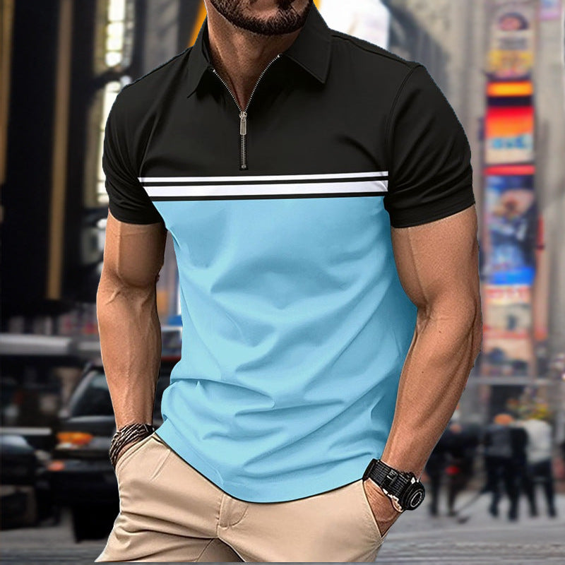 Herren Polohemd Kurzarm Sportlich Modern Farben