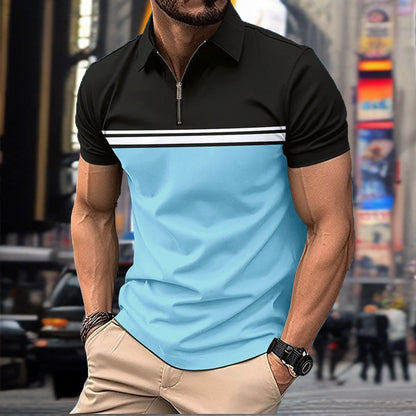 Herren Polohemd Kurzarm Sportlich Modern Farben