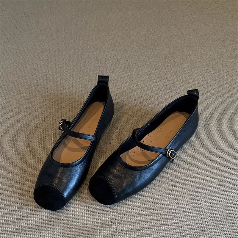 Damen Ballerinas Bequem Elegant Riemenverschluss