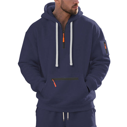 Herren Kapuzenpullover Modern Reißverschluss Trendig