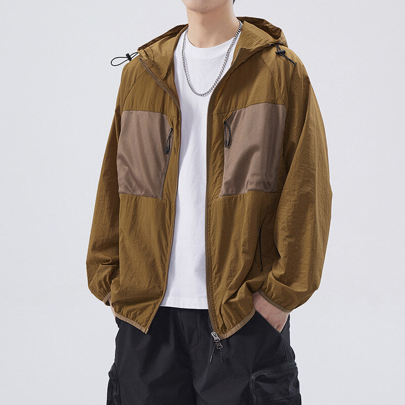 Herren Outdoor-Jacke atmungsaktiv mit Netzdetails Funktionell