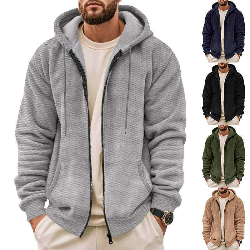 Herren Kapuzenjacke Funktionell atmungsaktiv Reißverschluss