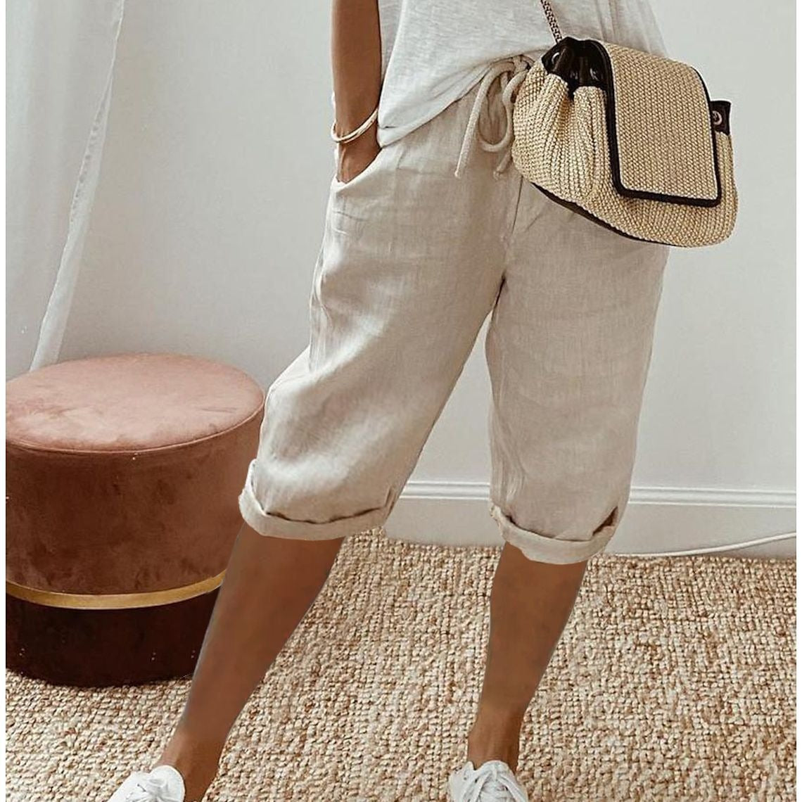 Luftige Damen Shorts Leinen Sommer - BerlinGlamour