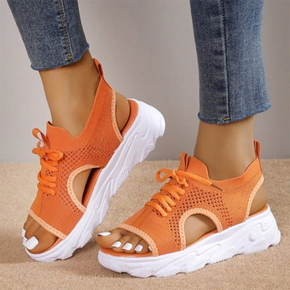 Orthopädische Sandalen Plateau Komfort Schuhe